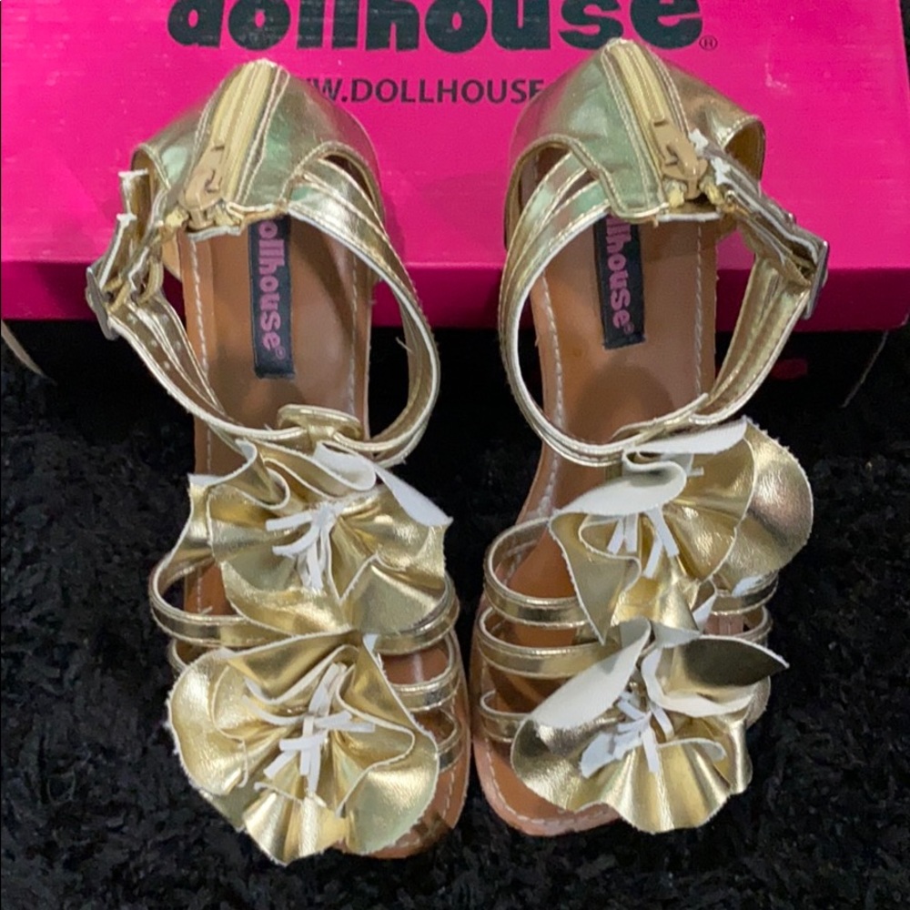 Gold sandals